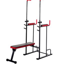 IRIS Multifunctional Power Tower,for Strength Training - Power Tower Pull Up Bar Dip Station Multifunctional Adjustable Push Up Equipment for Home Gym Strength Training image 5