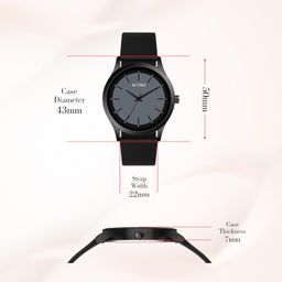 matrix Minimalist Dual Colour Dial with Softest Silicone Strap Analog Wrist Watch for Men & Boys image 3