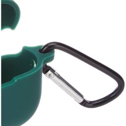 amazon basics AmazonBasics Case for Apple AirPods Pro 2 2nd Generation, TWS Soft Silicone Pouch with Hook, 360° Full Shock-Absorbing Protection (Green) (Cover Only) image 4
