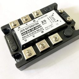 SOLID STATE RELAY SSR 3PH 25 AMP THREE PHASE DC INPUT 4-32 VDC TO AC OUTPUT 24-480 VAC 25 AMP DC To AC CURRENT 4-16mA JAIN AUTOMATION image 2