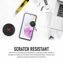 SupCares Military-Grade Gorilla Tempered Glass Screen Protector for Samsung Galaxy A36 and Samsung Galaxy A56 (6.7 Inch) With Installation Kit | Edge to Edge Coverage | Black image 5
