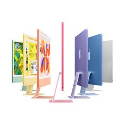 Apple 2024 iMac All-in-One Desktop Computer with M4 chip with 10-core CPU and 10-core GPU: Built for Apple Intelligence, 60.96 cm (24″) Retina Display, 16GB Unified Memory, 256GB SSD Storage; Silver image 2