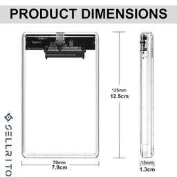 Sellrito SSD & HDD External Enclosure, Tool Free Installation, Supports UASP and up to 8TB image 3