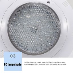 cigemay LED Pool Light, IP68 Waterproof Underwater RGB Above Ground Pool Lights with Remote Control, Color-Changing Energy-Saving Swimming Pool Lights with 12 Modes for Inground Pool Decoration(35W 3500LM) image 4