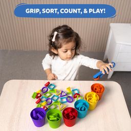 Skillmatics Silicone Rainbow Sorting Board Game - Learning & Educational Toy, Sorting, Counting & Sequencing Skills, Gift for Toddlers & Preschoolers Ages 3, 4, 5, 6 image 4