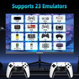 Retro Game Stick Pro, Wireless Retro Game Console with 4K HDMI, Built-in 23 Emulators, 20000+ Games, Plug and Play TV Video Game Console, 2.4GHz Dual Wireless Controllers, Game Emulator Console (64GB) image 3