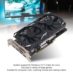 HEITIGN Graphics Card RX580 Game Graphics Card 8GB GDDR5 256BIT Low Noise Desktop Computer Graphics Card for 10 11 Vista (RX580 8GB GDDR5 256BIT) image 3