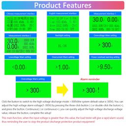 MakerHawk Electronic Load Tester - USB Load Tester 150W 200V 20A Resistor Adjustable Constant Current Battery Capacity Tester Module Intelligent Dischar image 3