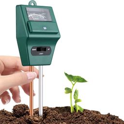 Soil Tester, 3-in-1 Soil Moisture, pH Meter Test Kit with Light Gauge Function, Soil Analyzer Detector image 1