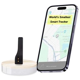 tag8 Dolphin Mini tiniest Compact ble Tracker | Key Tracker, Bag GPS Locator, Remote Finder, Toy Tracker|Android & iOS | Separation Alert, Ring to find, Locate on map| Battery & Charger Included image 1