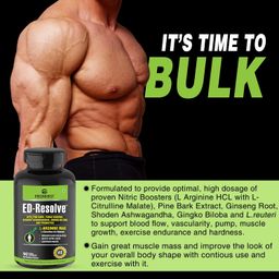 greendorse EDSolve L Arginine L Citulline Nitric Oxide Capsule for Men|With Pine Bark Extract,Ginsneg,Gingko Biloba,Probiotic|Prework out,Enhanced blood circulation,Performance Builder-90 Veg Capsule image 5