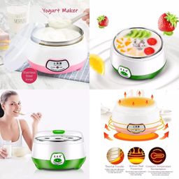 Electric Automatic Yogurt Maker Mini Portable Yogurt Making Machine, Stainless Steel Inner Container Electric Yogurt Maker, Automatic Curd & Yogurt Maker, Dahi Maker (1Pcs)(Multicolor) image 5