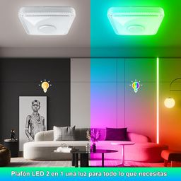 topbos 4000LM RGB LED Ceiling Light With Remote Control, APP and Bluetooth Speaker - Adjustable Color Change for Bedroom, Living Room, Kids Room image 5