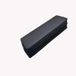 essart Double Pokcet Key case PU/Leather (Pack of 1) (25.50 x 8.50 x 2.50 cm) Keychain Holder Pouch with Zipper Closure (Black) image 4