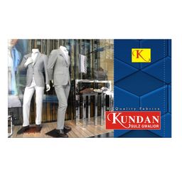 kundan sulz gwalior Men's Executive Poly Viscose Blended Self Design Trouser Fabric Combo Set (Pack of 3 Pant Pieces) image 2