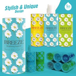 BREEZE Round Box Facial Tissue- 2 PLY,120 Sheet,60 Pulls in Each Box (Combo 3 Box), Multicolor, Rectangular Box image 5