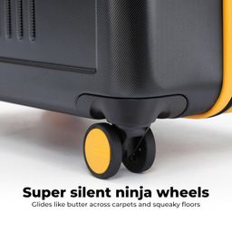 mokobara The Transit Luggage|65L Capacity TSA Lock Silent Ninja Wheels Telescopic Handle Polycarbonate Hardshell|Ideal for Travel & Weekend Getaways (Black 2.0 Check-in Medium) image 2
