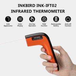 INKBIRD Infrared Thermometer Gun INK-IFT02 For Cooking Non-Contact IR Laser Temperature Gauge One-Key Operate Auto Off -50℃~550℃ Temp Range Ideal Car Maintenance Not For Humans Celsius ℃ Unit ONLY image 2