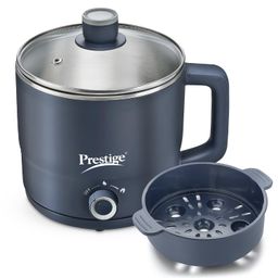 Prestige Multi-Cooker 1.5 Litre with Steamer and Egg Rack (For Egg Boiling)| Precise Temperature Control| Elegant Glass Lid| Concealed Element| 360 Degree Swivel| Cool Touch Handle| PMC 4.0 image 1