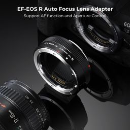 K&F Concept EF to EOS R Adapter, Auto Focus EF EF-S Lens to RF Mount Adapter with Removable Tripod Mount Compatible with Canon EF EF-S EOS RP R R6 R5 Cameras image 2
