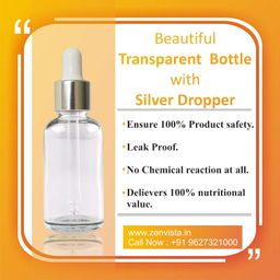 Zenvista Meditech Multipurpose Empty Glass Bottle with Silver Plating Dropper For Essential Oils, Fragrances, Perfumes,Serum Bottles (15 ml) - Pack of 3 image 5