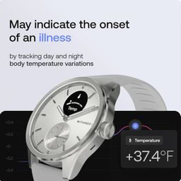 Withings ScanWatch 2, Heart Health Hybrid Smartwatch for Men & Women - ECG, with SPO2, Temperature Monitoring, Sleep, Respiratory Health, Cycle Monitoring, 30-Day Battery Life, iOS & Android - 42mm image 4