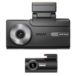 CP PLUS CP-F83B True 4K 2160P UHD Dual Channel Dash Cam, ADAS, in-Built GPS & Touch Screen, Time Lapse, G Sensor, Night Vision, Wide Angle View, Supports Upto 1TB GB image 1