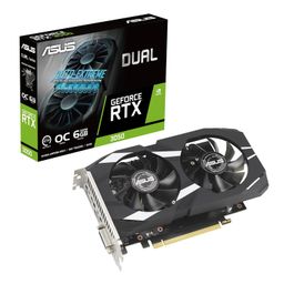 ASUS Dual NVIDIA GeForce RTX 3050 6GB OC Edition Gaming Graphics Card - PCIe 4.0, 6GB GDDR6 Memory, HDMI 2.1, DisplayPort 1.4a, 2-Slot Design, Axial-tech Fan Design, 0dB Technology, Steel Bracket image 1