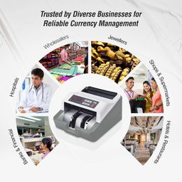 TVS ELECTRONICS 232 Classic Heavy-Duty Note Counter | Fully Automatic Money Counting Machine | 1200 Notes/Min Speed | Mg, UV & IR Fake Note Detector | Compatible with New & Old Currency Counter image 5
