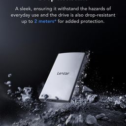 Lexar ES3 1TB External SSD, USB 3.2 Gen2 Portable SSD, PSSD Up to 1050MB/s Read, 1000MB/s Write, External Solid State Drive Compatible with iPhone 16/15 Series/Mac/PS5/XBOX/Laptop/PC image 5