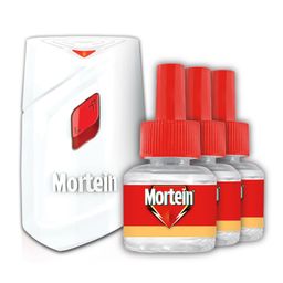 Mortein Insta5 Mosquito Repellent | Combo Pack - Machine + 3 Refills (45Ml Each) |100% Protection From Dengue Mosquitoes, Pack Of 1 Multicolour image 1