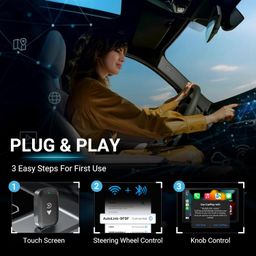 millennium technology Wireless Car Play Adapter & Android Auto| 2 in 1 Carplay Adapter Convert Wired to Wireless for Cars with Extension Cable USB & Type C image 3