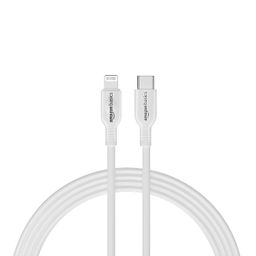 amazon basics Usb C To Lightning Tpe Mfi Certified Charging Cable For Smartphone (White,1.2 Mtr) image 1