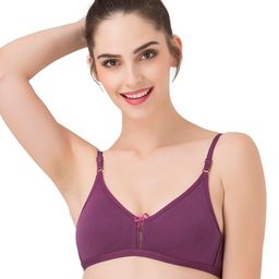 clovia Women's Cotton Non Padded Wire Free T-Shirt Full-Coverage Bra image 1
