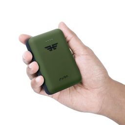 URBN 10000 mAh Ultra Compact 22.5W Super Fast Charging Pocket Power Bank with Quick Charge & Power Delivery, Type C Input/Output, Made in India, Type C Cable Included (Camo) image 1