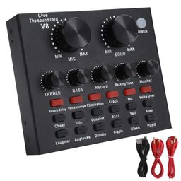 heayzoki Live Sound Card,7 Connection Methods Live Sound Card Voice Changer Bluetooth Support Mobile Phone Computer Headset Using,with 18 Kinds of Sound Effects image 1