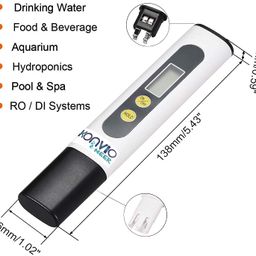 Konvio Neer Imported Tds Meter, Total Dissolved Solids Meter, Water Quality Tester with Mini LCD digital Temperature Meter sensor wired for Room temperature Aquarium Portable Meter image 2