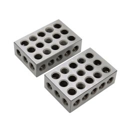 Aspaton 123 Blocks 23 Holes 1 2 3 Block Within .0002" Tolerances 3-2-1 Blocks Set Used for Calibrating Equipment image 1