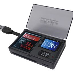 digitek DIGITEK® (DCR 021) USB 3.0 High Speed 2 in 1 Multi Card Reader, Read Micro SD/SD/SDHC/SDXC Memory Card, Up to 5 GBPS Download, Type C Connector, Windows/XP or MAC OS 8,6,9 or Higher image 2