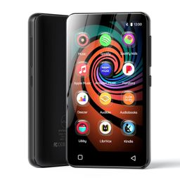160GB MP3 Player with Bluetooth and WiFi, innioasis Music Player with Spotify,Pandora,Amazon Music,4" Touch Screen Android MP4 MP3 Player for Kids with Libby,Audible,Spotify Kids (Black) image 1