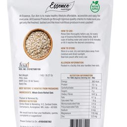 Essence Nutrition Certified Gluten Free Rolled Oats 3 KG (1 KG x 3) - Imported from Australia image 2