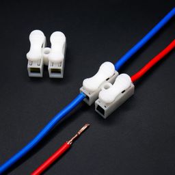Electronicspices PACK OF 20 Cable Connector Clamp Spring Connector Terminal Block FOR Wire LED Strip Light Wire Connecting image 2