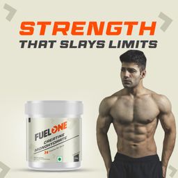 FUELONE Creatine Monohydrate (Unflavoured, 100g, 33 Servings) | Micronized & Instantized Formula image 5