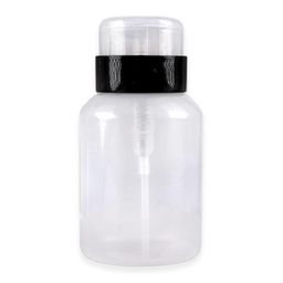 hair line Professional Empty Plastic Refillable Lockable Dispensing Storage Press Pumping Bottle with Twist Lock Flip Cap White 100ml Pack of 1 image 1