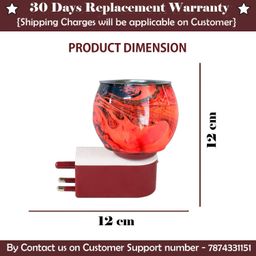 SIGNAMIO Multi Color 2 in 1 Electric Kapoor Dani Burner: Essential Home Fragrance Product & Room Freshener Diffuser with Night Lamp for Pooja Rooms, Aroma, Oil & Camphor Diffuser Capabilities-DN-23 image 2