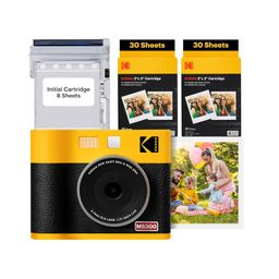 KODAK Mini Shot 3 ERA 4PASS 2-in-1 Instant Camera and Photo Printer (Yellow, Camera + Initial 8 Sheets + 60 Sheets) image 1