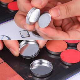 ldreamam Sumind Magnetic Makeup Eyeshadow Empty Palette Set With Depotting Spatula and 30 Metal Stickers - Mermaid Kit for Makeups image 4