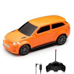 Gooyo GY-338CH Rechargeable Remote Control Car Toy | Orange Color, Power Source: Lithium Rechargeable Battery for Car (Included) & 2xAA Battery for Remote Controller (Not Included) image 1