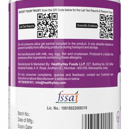 Healthyhey Nutrition N-Acetyl L-Cysteine (NAC) - Non-GMO - Gluten Free -Pack of 120 Veg. Capsules image 3