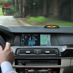 Spaiko Reverse Car Parking Sensor with LED Display Rear Parking Auto Object Detection Sensors (Black, Set of 4) image 5